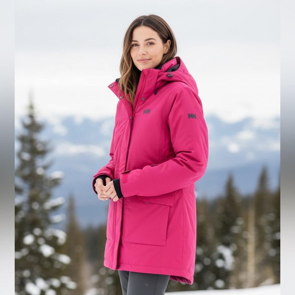 Helly Hansen Women's Vibrant Pink Ski Jacket, Casual , Sport Style - Size M